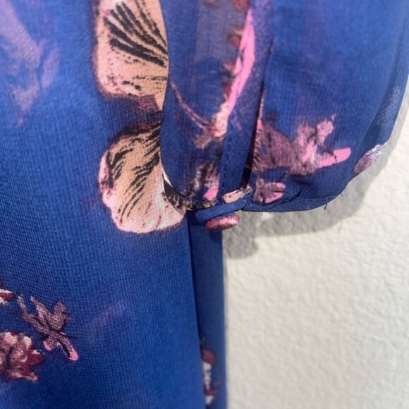 Free People Long Sleeve Floral Maxi Dress size 6 - Picture 2 of 6